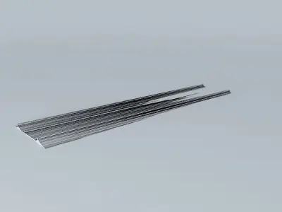 Eco Rail SnowTrack Straight Old Steam Days Free 3D model