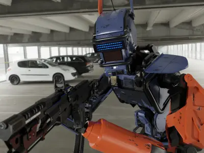 Chappie 3D model Robot 3D model