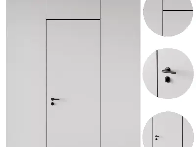 Door set 12 3D model