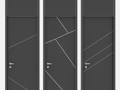 Door set 04 3D model