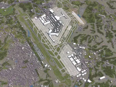 Narita - International Airport - NRT Low-poly 3D model