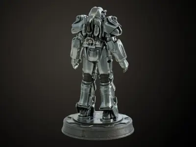 Fallout T60 Brotherhood of Steel Custom 3D print model
