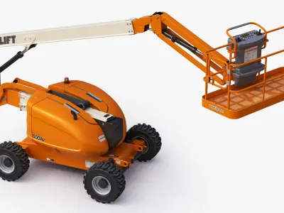  JLG 600AJ Telescopic Boom Lift Cherry Picker Rigged 