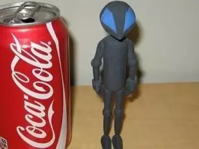 Simple Robot Character 3D print model