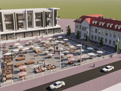 Appartment building redesign amusement park 3D model