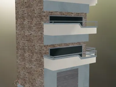 building 16 Low-poly 3D model buy