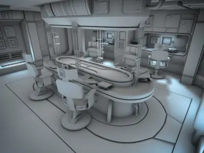 Spacecraft Interior HD 2 3D model