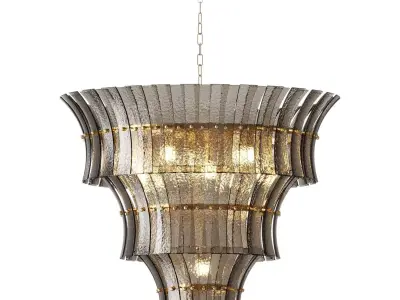 Eichholtz Toscano Chandelier Smoke 3D model