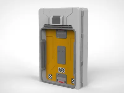 sci fi door 15 3D model