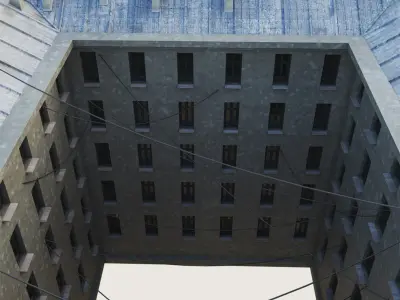 Building Skyscraper City Town Downtown Office Space Work Street Low-poly 3D model