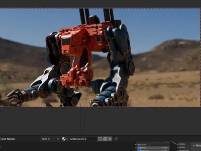 MECHA ROBOT ORANGE 3D model