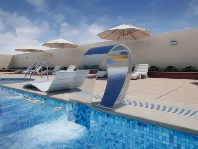 Swimming Pool Low-poly 3D model