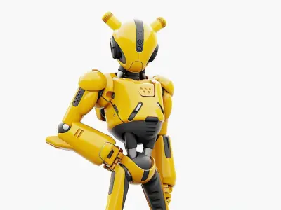 ANDROID XENON-B   RIGGED 3D model
