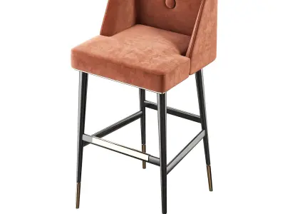 BAR CHAIR GETZ Low-poly 3D model