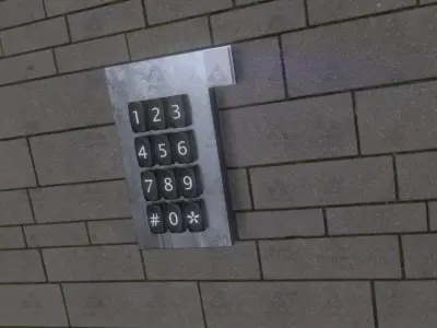 Security Keypad Alarm System - 3D model