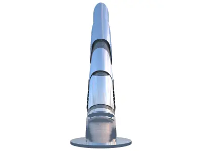 Scifi Building Futuristic Building 3D model  3D model
