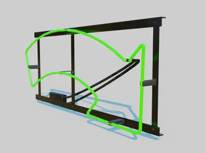 Neon Green Arrow 3D model