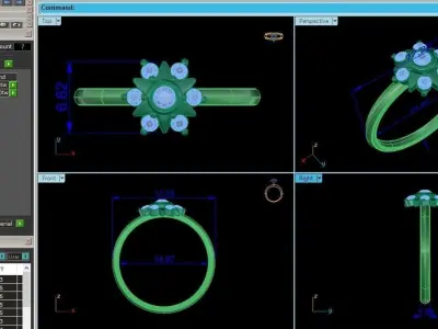 Women ring 3D print model