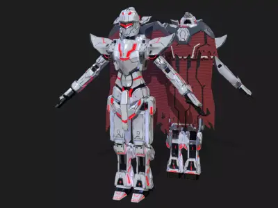 Cast Female SORO Low-poly 3D model