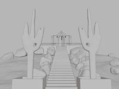 Chapel in Cape Verde 3D model