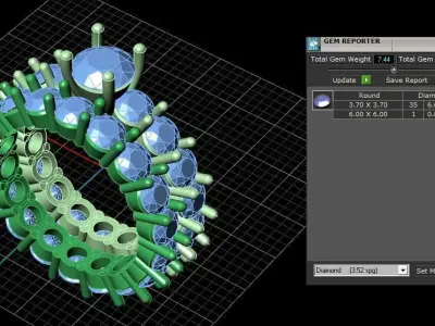 Jewelry ring 194 3D print model purchase