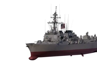 Arleigh Burke-class destroyer 3D model