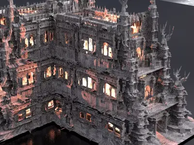 Cult halls 3D model