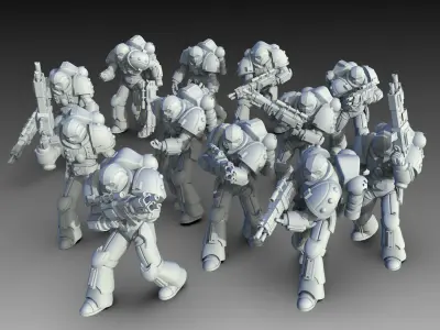 Planetary Raiders 3D print model