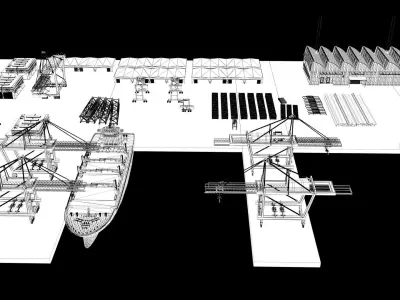 Fabrication Yard 3D model