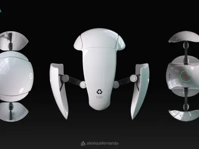 Bi-Bot V1 3D model