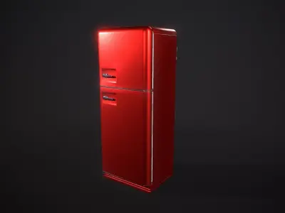 Fridge vending machine Low-poly 3D model
