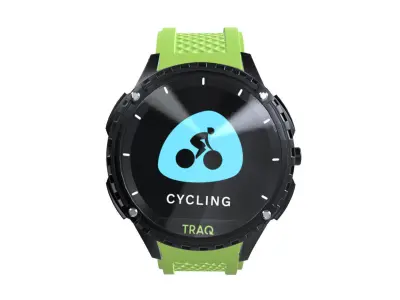 Titan TraQ Triathlon - Green Low-poly 3D model