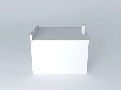 garage old house with door Free 3D model