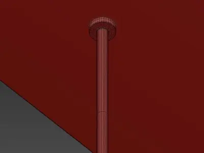 PERFECTA hanging lamp with four lights 3D model
