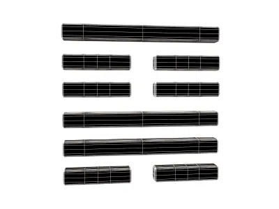 I Ching Hexagrams 18 gu v1 001 Low-poly 3D model