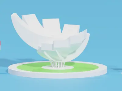 Art Science Museum of Singapore Marina Bay 3D model