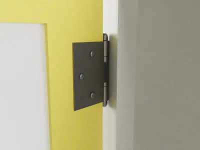 Small Vintage Kitchen Wall Cabinet 3D model