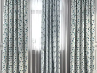 Curtain Set 261 3D model