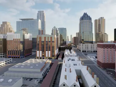 Austin city 3D model