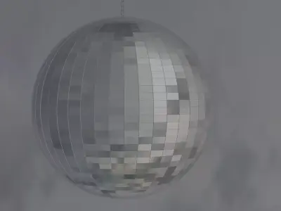 Discoball Free low-poly 3D model