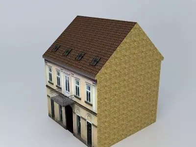18th Century House European Style Low-poly 3D model