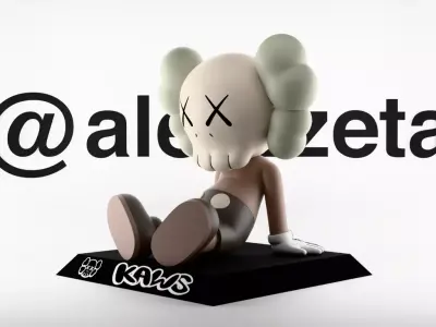 Kaws Holiday Taipei Chibi Textured 3D model