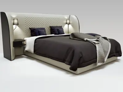 Rochebobois Cherche Midi bed 3D model