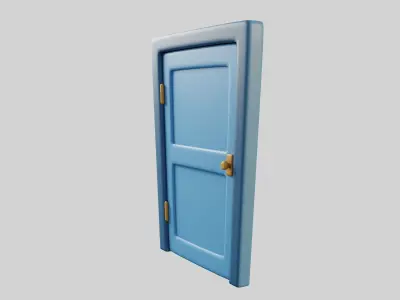 Cartoon Door 2b 3D model