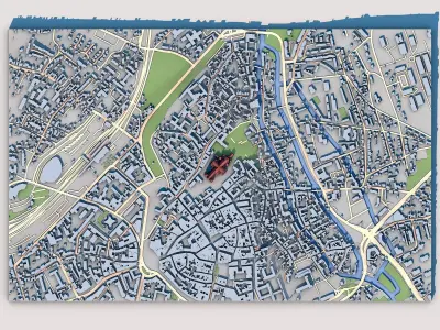 Chartres Cathedral France 3D model