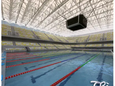 INDOOR OLIMPIC POOL II 3D model