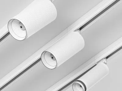 Track light HOKASU Tube Zoom TR4 Free 3D model