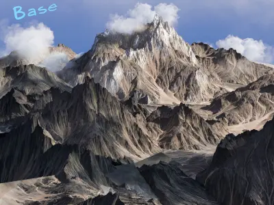 8k Summer Mountain V2 3D model