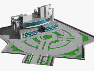  Modern Hospital Complex 