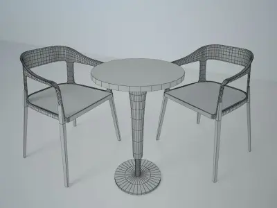 cofee table Low-poly 3D model